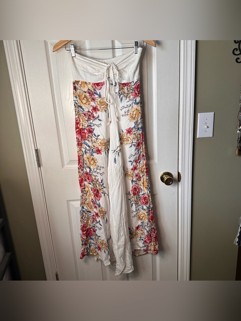 Illa Illa Floral Print Jumpsuit Strapless/ Halter Size S